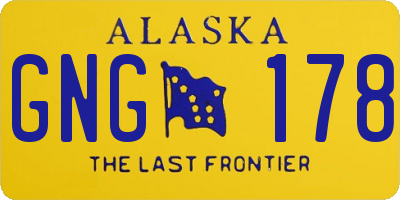 AK license plate GNG178