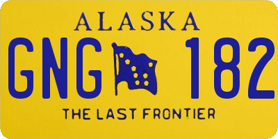 AK license plate GNG182