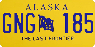 AK license plate GNG185