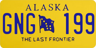 AK license plate GNG199