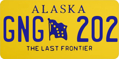 AK license plate GNG202
