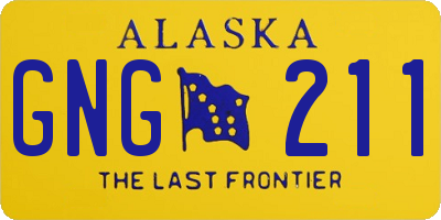 AK license plate GNG211