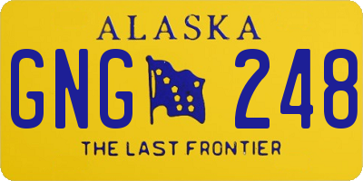 AK license plate GNG248