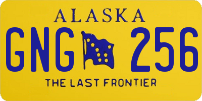 AK license plate GNG256