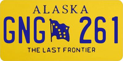 AK license plate GNG261