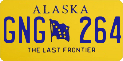 AK license plate GNG264