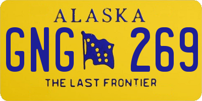 AK license plate GNG269