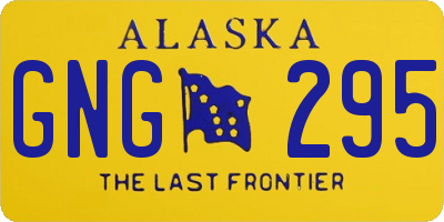 AK license plate GNG295