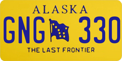AK license plate GNG330