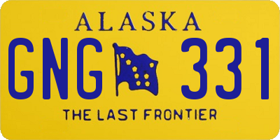 AK license plate GNG331