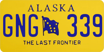 AK license plate GNG339