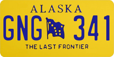 AK license plate GNG341