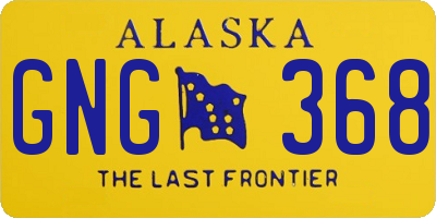 AK license plate GNG368