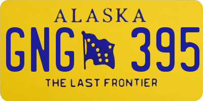 AK license plate GNG395