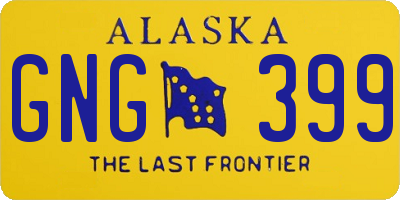 AK license plate GNG399
