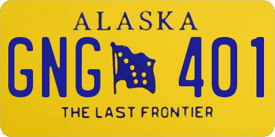 AK license plate GNG401