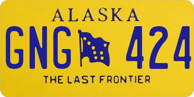 AK license plate GNG424