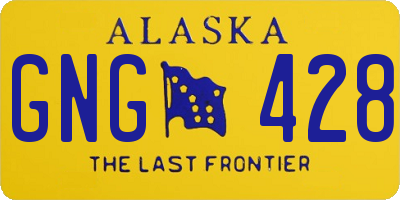 AK license plate GNG428