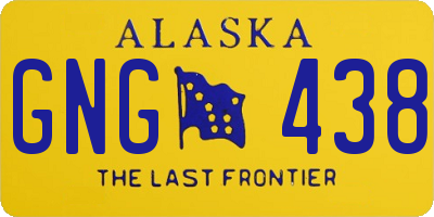 AK license plate GNG438