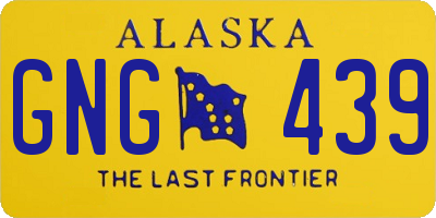 AK license plate GNG439