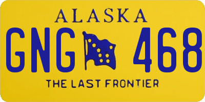 AK license plate GNG468