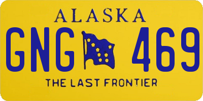 AK license plate GNG469