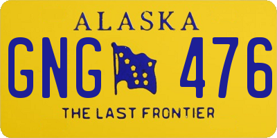 AK license plate GNG476