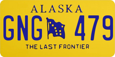 AK license plate GNG479
