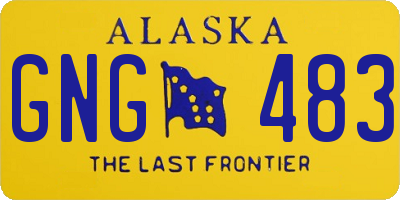 AK license plate GNG483