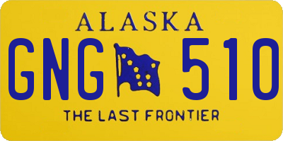 AK license plate GNG510