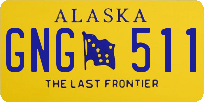 AK license plate GNG511