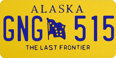AK license plate GNG515