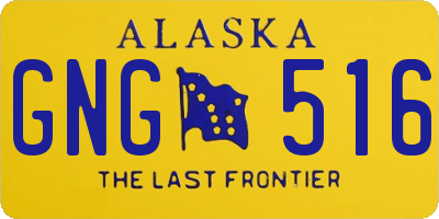 AK license plate GNG516