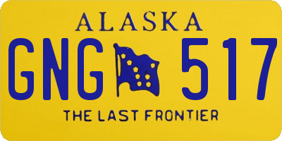 AK license plate GNG517