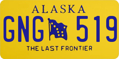 AK license plate GNG519