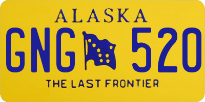 AK license plate GNG520