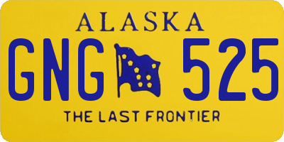 AK license plate GNG525