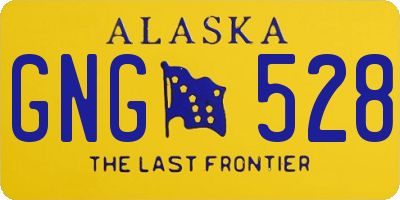 AK license plate GNG528