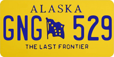 AK license plate GNG529