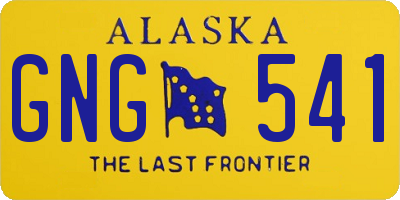 AK license plate GNG541