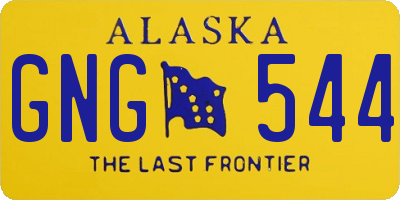 AK license plate GNG544