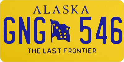 AK license plate GNG546