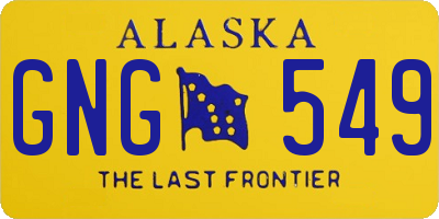 AK license plate GNG549