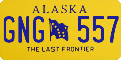 AK license plate GNG557