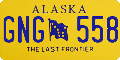 AK license plate GNG558