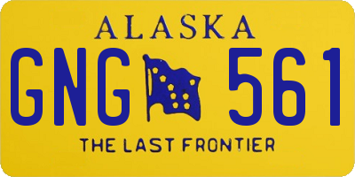 AK license plate GNG561