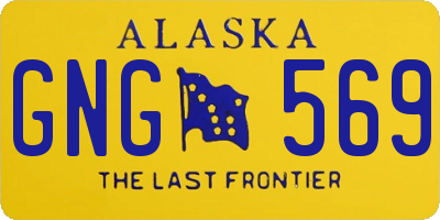 AK license plate GNG569