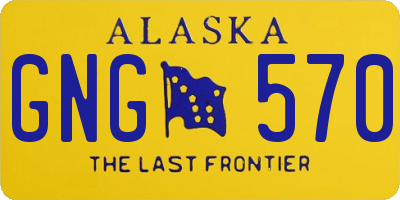 AK license plate GNG570