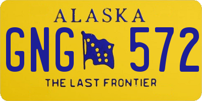 AK license plate GNG572