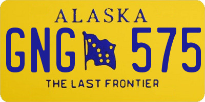 AK license plate GNG575